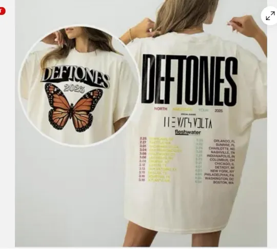 Discover Deftone 2025 North American Tour Concert T-Shirt
