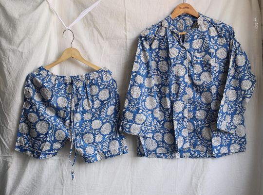 Discover Indian  Short Pj Set Shorty Pajama Set Bridal Party Pajama Girls Wear Pajama Women Pajama Set With Cotton Shorts