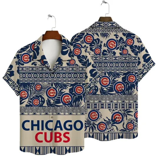 Discover Chicago Cuubs Tribal Pattern Summer Aloha Unisex Hawaiian Shirt, Gift for Fan