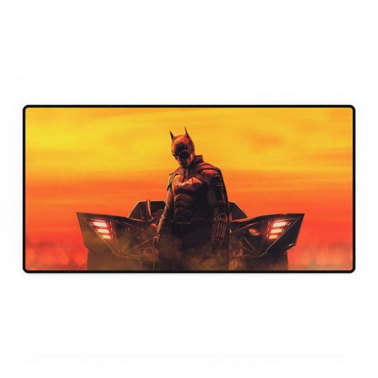 Batman Desk Mat, Gaming Mouse Pad, Office Desk Accessories, Computer Desk Decor, Superhero Desk Organizer