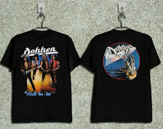 Discover DOKKEN TOOTH & NAIL 1984 - 85 TOUR CONCERT TOP GILDAN T SHIRT REPRINT
