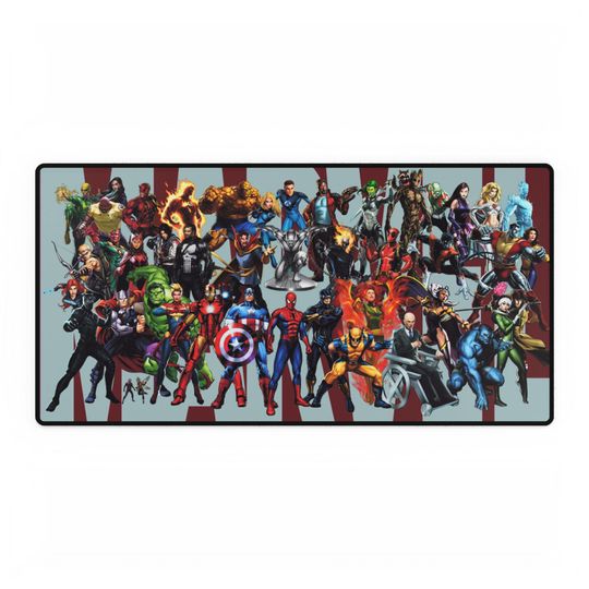 Marvel Heroes Desk Mat - Gaming, Office Decor, Superhero Gift, Writing Pad, Sturdy Mouse Pad