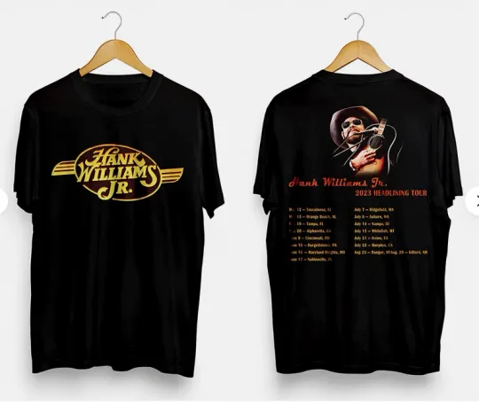 Hank Williams Jr 2023 Headlining Tour Western Shirt