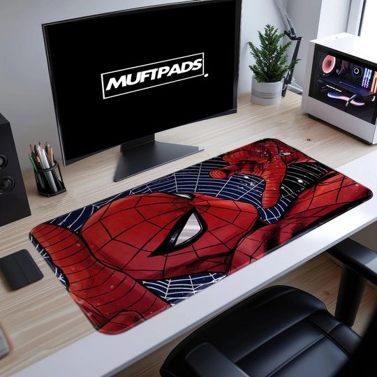 Spiderman Gaming Desk Mat, Non-Slip Neoprene