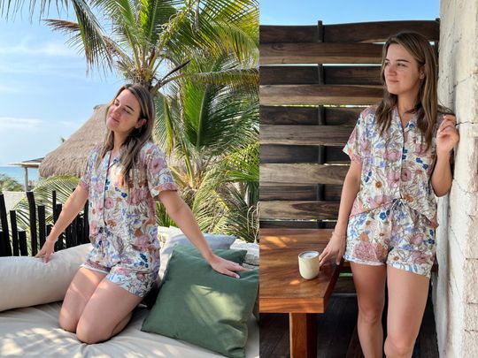 Discover Rose Petal Pajamas - Set of 2, 4, 6, 8 and 10, Matching Style Plain White Pajama for Bride and Flower Girls - Lilac Pearl and Blue PJ Sets