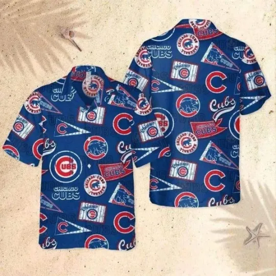 Discover Chicago Cuubs Hawaiian Shirt Multiple Logos – Cuubs Hawaiian Shirt, Gift for Fan