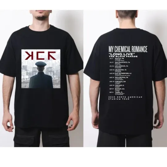 Discover My Chemical Romance T-Shirt 2025 Black Parade Tour, The Black Parade