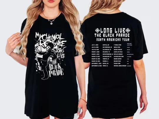 Discover My Chemical Romance The Black Parade 2025 North American Stadium Tour T-Shirt