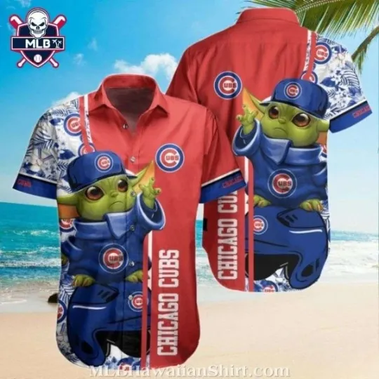 Discover MLB Chicago Cubs Hawaiian Shirt With Baby Yoda Graphic