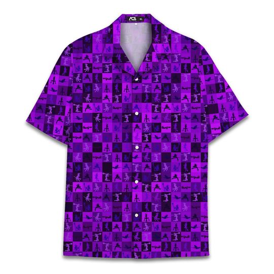 Discover Witch Halloween Pattern Hawaiian Shirt For Men Funny Halloween Short Sleeve Button Down Shirt Men Hawaiian Shirts