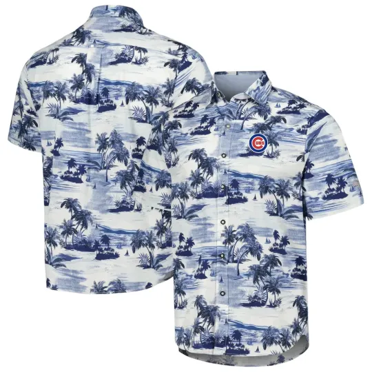 Discover Chicago Cuubs Blue Tropics Paradise  Summer Aloha Unisex Hawaiian Shirt, Gift for Fan