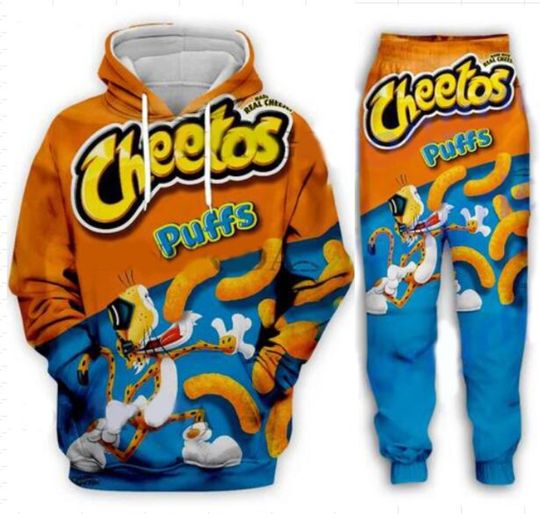 Discover 2 PAC Pants  Hoodies Hot Cheetos 3D Print Hoodie Suit Men Sweatshirts