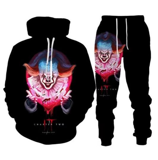 Discover Halloween Clown 3D Printed Hoodie Suit Men Sweatshirts