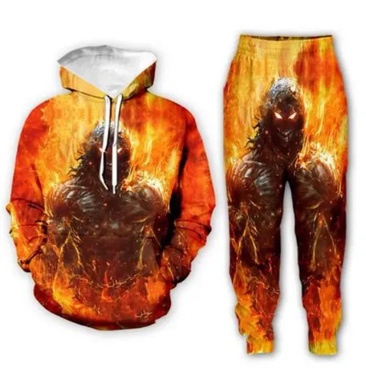 Discover Disturbed Rock Band Funny 3D Print Fashion Tracksuits Crewneck Couple hoodie