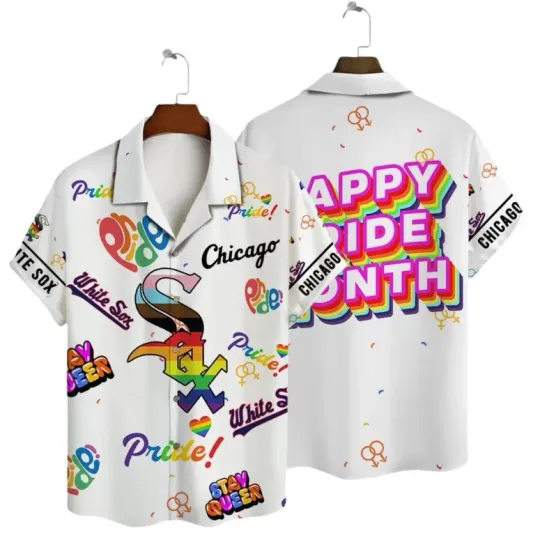 Chicago WhitteSox Happy Pride Month Hawaiian Shirt Unisex , Gift for Fan