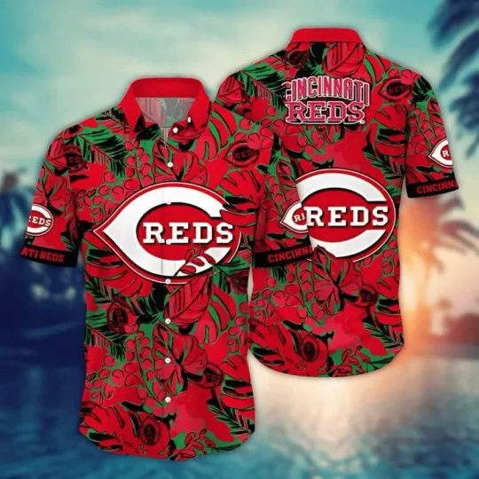 Discover Cincinnati Baseball Bold Tropics Hawaiian Shirt Summer Aloha, Gift for Fan