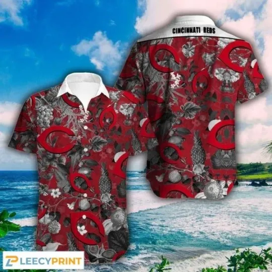 Discover Cincinnati Baseball Hawaiian Shirts Flower Summer, Cincinnati Reds Hawaiian Shirt