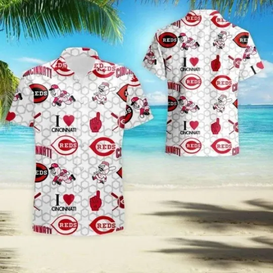 Discover Cincinnati Baseball Hawaii Summer Hawaiian Shirt, Cincinnati Reds Hawaiian