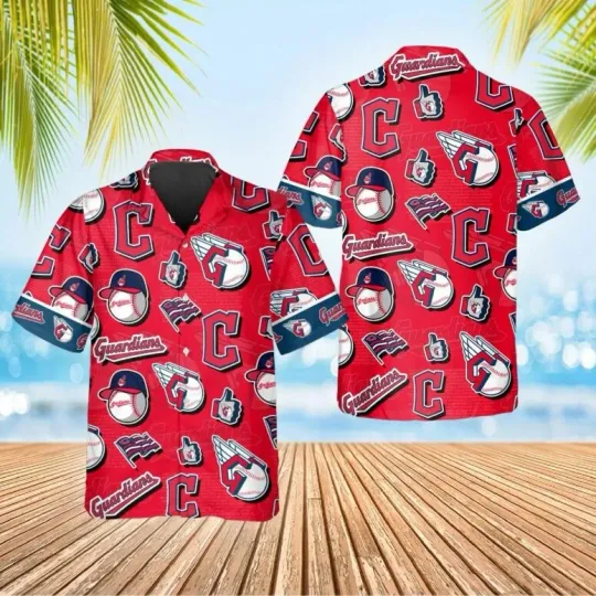 Discover Cleveland Baseball Logo Mania Hawaiian Shirt Summer Aloha, Gift for Fan