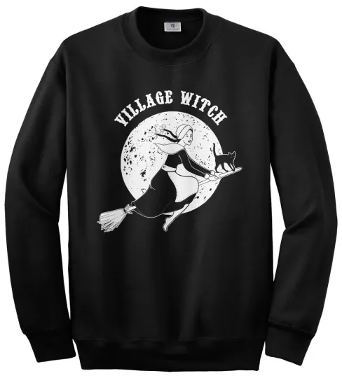 Village Witch Unisex Sweatshirt Funny Halloween Costume Gift