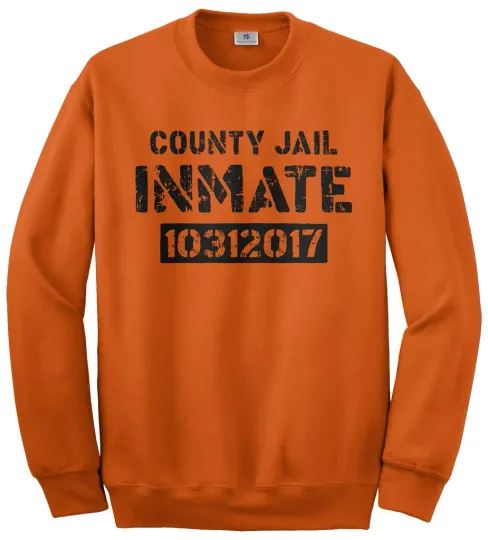 Discover County Jail Inmate Halloween Costume Unisex Sweatshirt