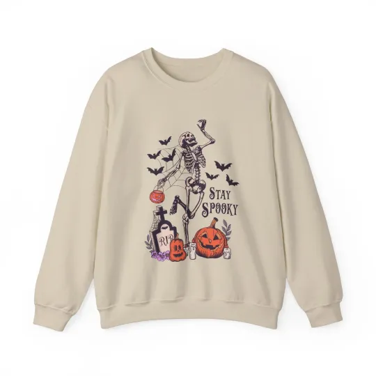 Stay Spooky Skeleton Sweatshirt, Halloween Sweater