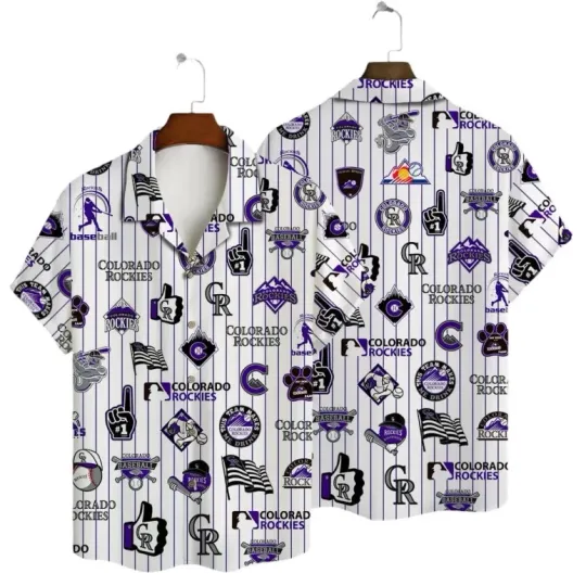 Discover Colorado Baseball Iconic Collage Hawaiian Shirt Unisex, Gift for Fan