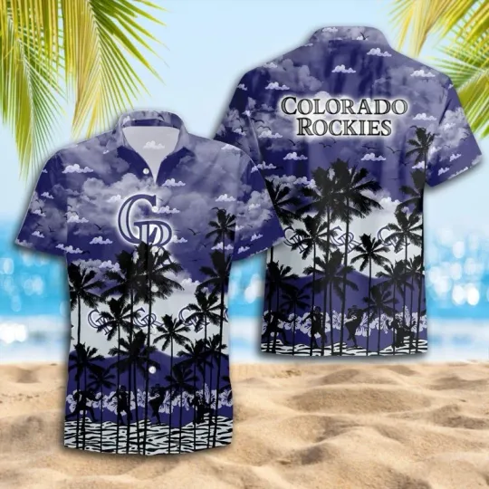 Discover Colorado Baseball Cloudy Shoreline Hawaiian Shirt Unisex , Gift for Fan