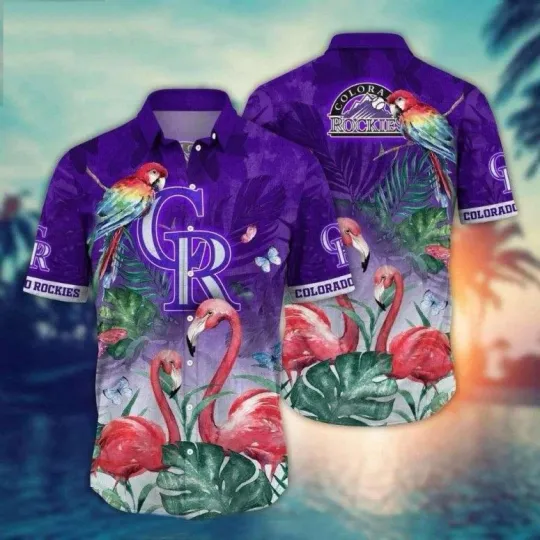 Discover Colorado Baseball Flamingo Paradise Hawaiian Shirt Unisex, Gift for Fan