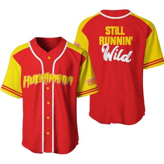 Hulk Hogan Baseball Jersey Hulkamania Fan Gift