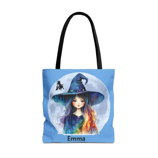 Witch Tote Bag, Halloween Decor