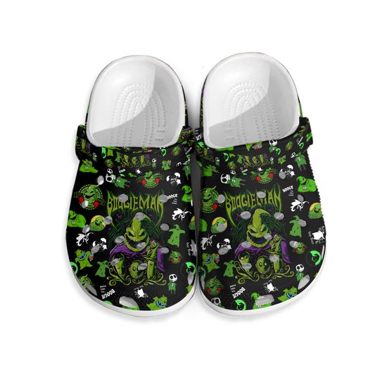 Boogie Man Clogs, Halloween Boogie Shoes, The Nightmare Before Christmas, Oogie Boogie Shoes, Boogieman Shoes, Halloween Party 2024