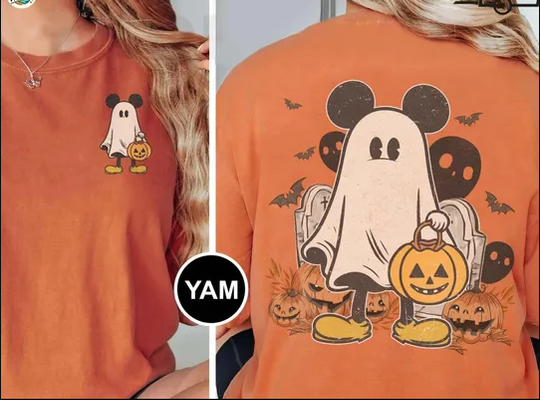 Vintage Disney Halloween 2 Sided Shirt, Disney Girl Trip