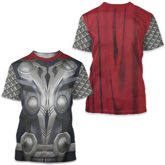 Thor Asgard Costume 3D Shirt, Thunder Lord Cosplay Costume SweShirtatshirt, Hero Movie Costume 3D Shirt, Super Hero All Over Print Outfit