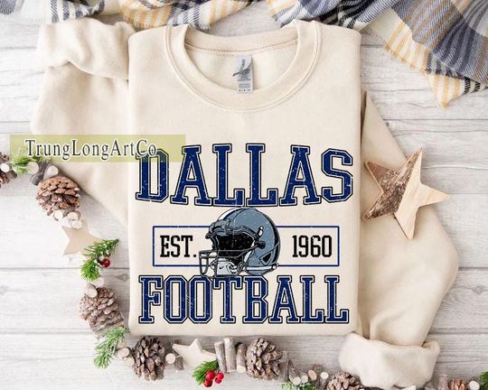 Discover Dallas Football Team Sweatshirt, Game Day Sweatshirt, Football Fan Gift