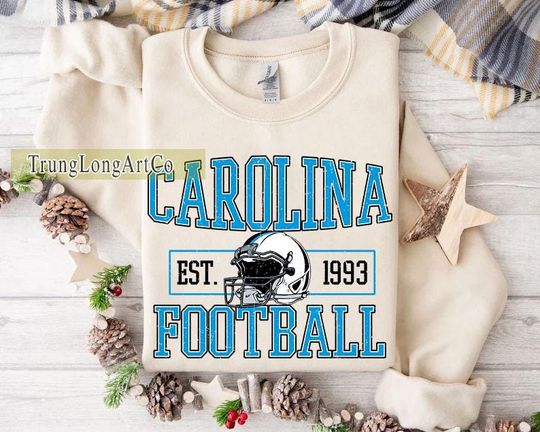 Carolina Football Team Sweatshirt, Game Day Sweatshirt, Football Fan Gift