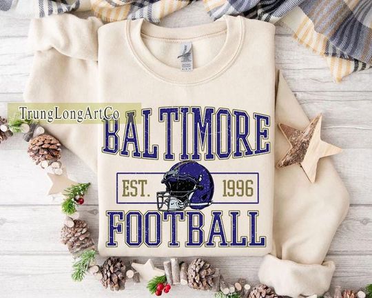 Discover Baltimore Football Team Sweatshirt, Game Day Sweatshirt, Football Fan Gift