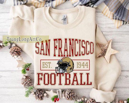 Discover San Francisco Football Team Sweatshirt, Game Day Sweatshirt, Football Fan Gift