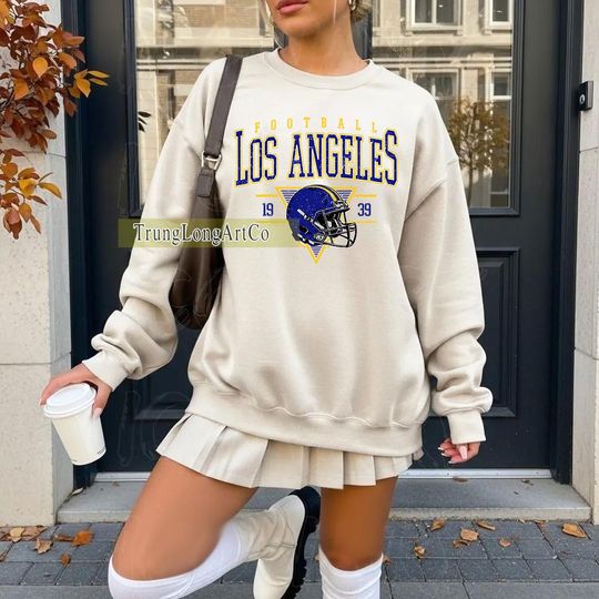 Discover Vintage Los Angeles Football Sweatshirt, Los Angeles football shirt, Los Angeles Football Fan Tee, Los Angeles t-shirt, Game Day apparel