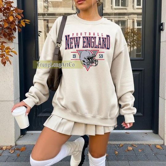Discover Vintage New England Football Sweatshirt, New England football shirt, New England Football Fan Tee, New England t-shirt, Game Day apparel