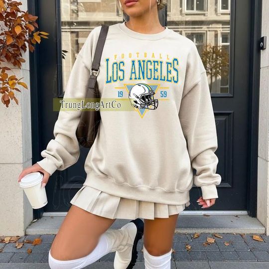 Discover Vintage Los Angeles Football Sweatshirt, Los Angeles football shirt, Los Angeles Football Fan Tee, Los Angeles t-shirt, Game Day apparel