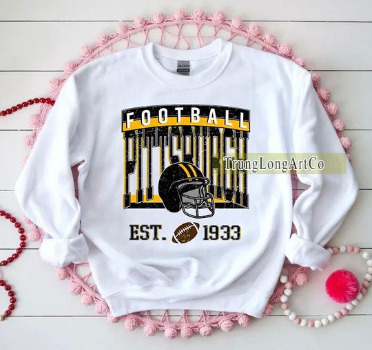 Discover Vintage Pittsburgh Football Sweatshirt, Pittsburgh football shirt, Pittsburgh Football Fan Tee, Pittsburgh t-shirt, Game Day apparel
