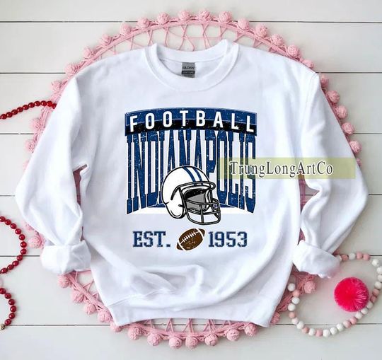 Discover Vintage Indianapolis Football Sweatshirt, Indianapolis football shirt, Indianapolis Football Fan Tee, Indianapolis t-shirt, Game Day apparel