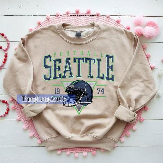 Discover Vintage Seattle Football Sweatshirt, Seattle football shirt, Seattle Football Fan Tee, Seattle t-shirt, Game Day apparel