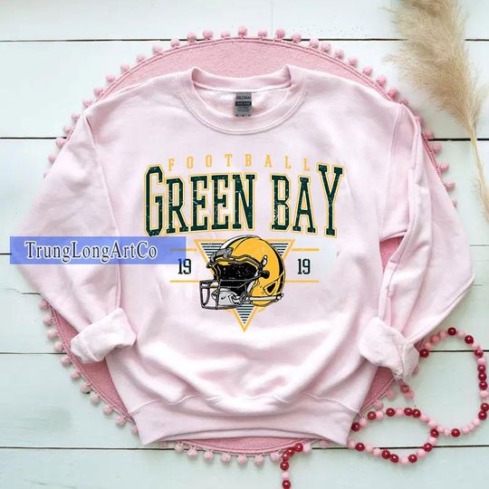 Discover Vintage Green Bay Football Sweatshirt, Football Fan Gift, Game Day Sweatshirt