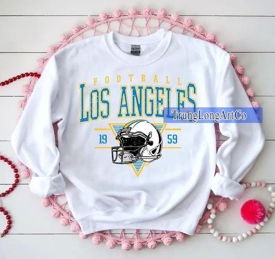 Vintage Los Angeles Football Sweatshirt, Football Fan Gift, Game Day Sweatshirt