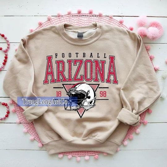 Discover Vintage Arizonna Football Sweatshirt, Football Fan Gift, Game Day Sweatshirt
