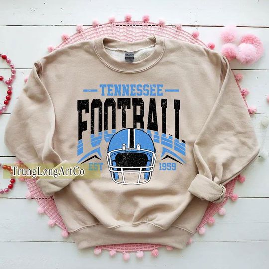 Discover Vintage Tennessee Football Sweatshirt, Football Fan Gift, Game Day Sweatshirt