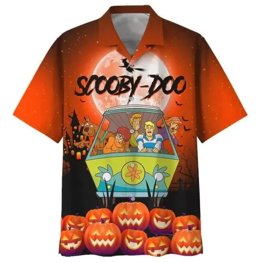 Discover Scooby Doo Trendy Hawaiian Shirt Scooby Doo Halloween Pumpkins Orange Hawaii Shirt