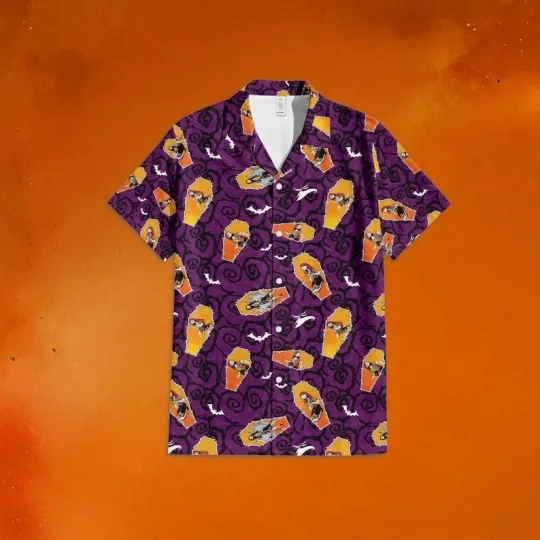 Sally Coffin Nightmare Before Christmas Halloween Spooky Season Hawaiian Shirt